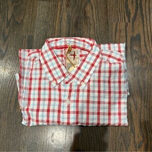 Relwen XL Seersucker Button Down Shirt